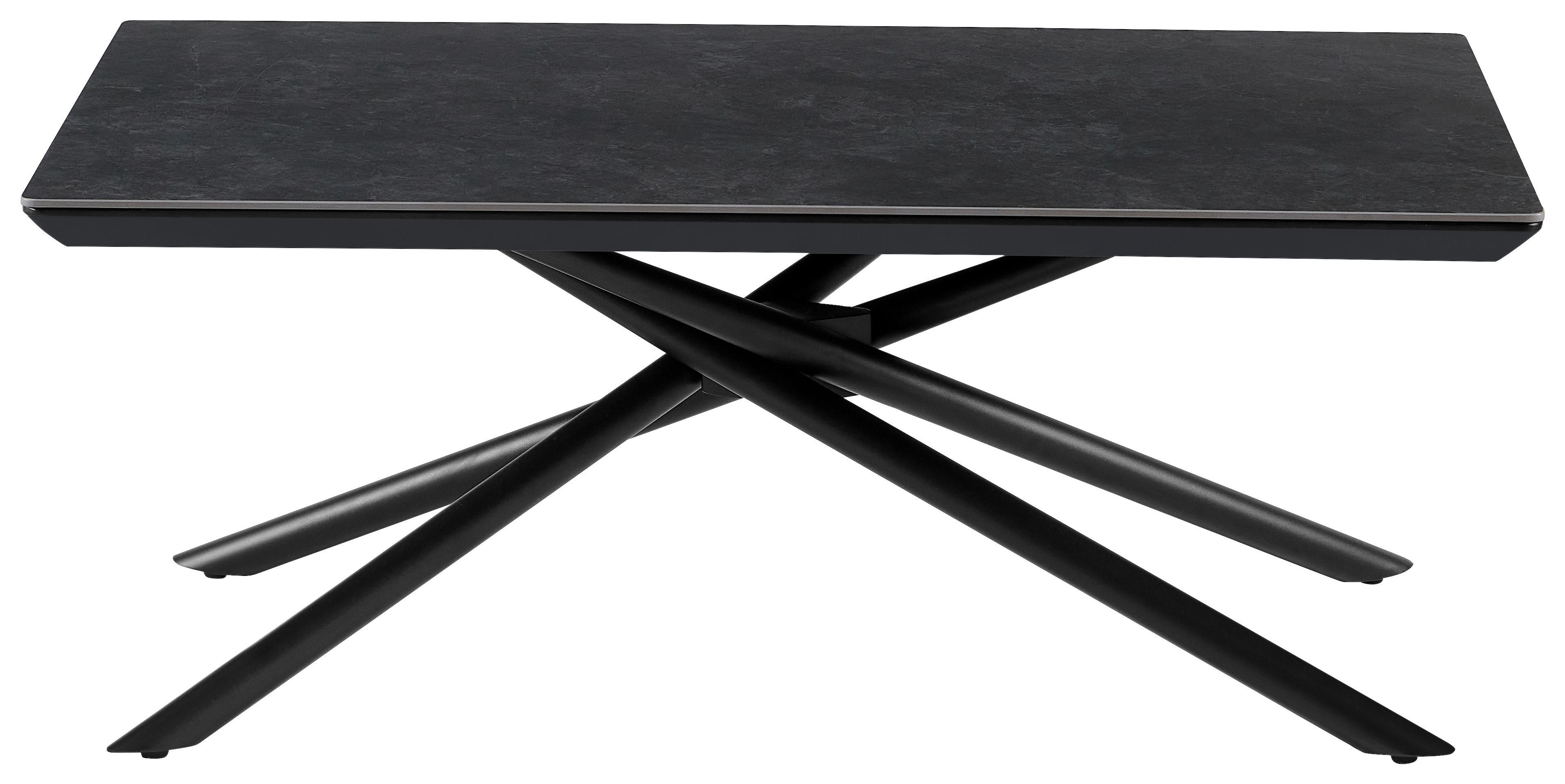 Couchtisch Shadow Grey - Schwarz/Grau, MODERN, Keramik/Holzwerkstoff (110/45/65cm)