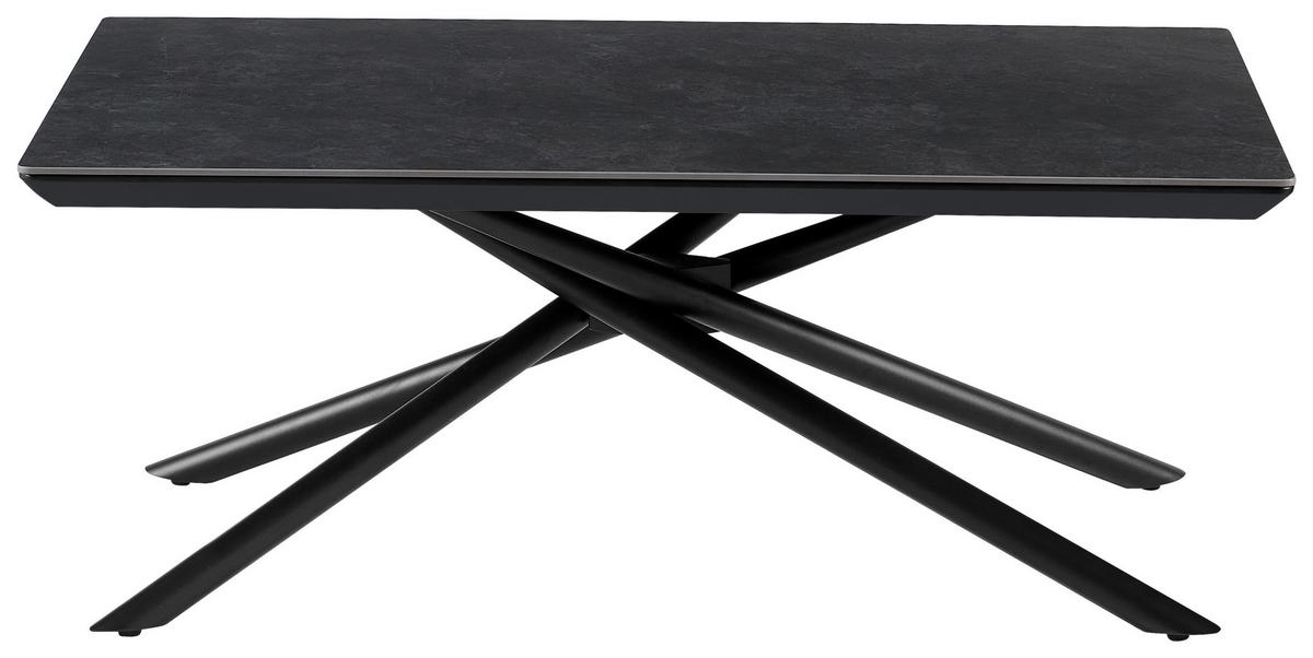 Dohányzóasztal Shadow Grey - fekete/szürke, Modern, faalapú anyag/fém (110/45/65cm)