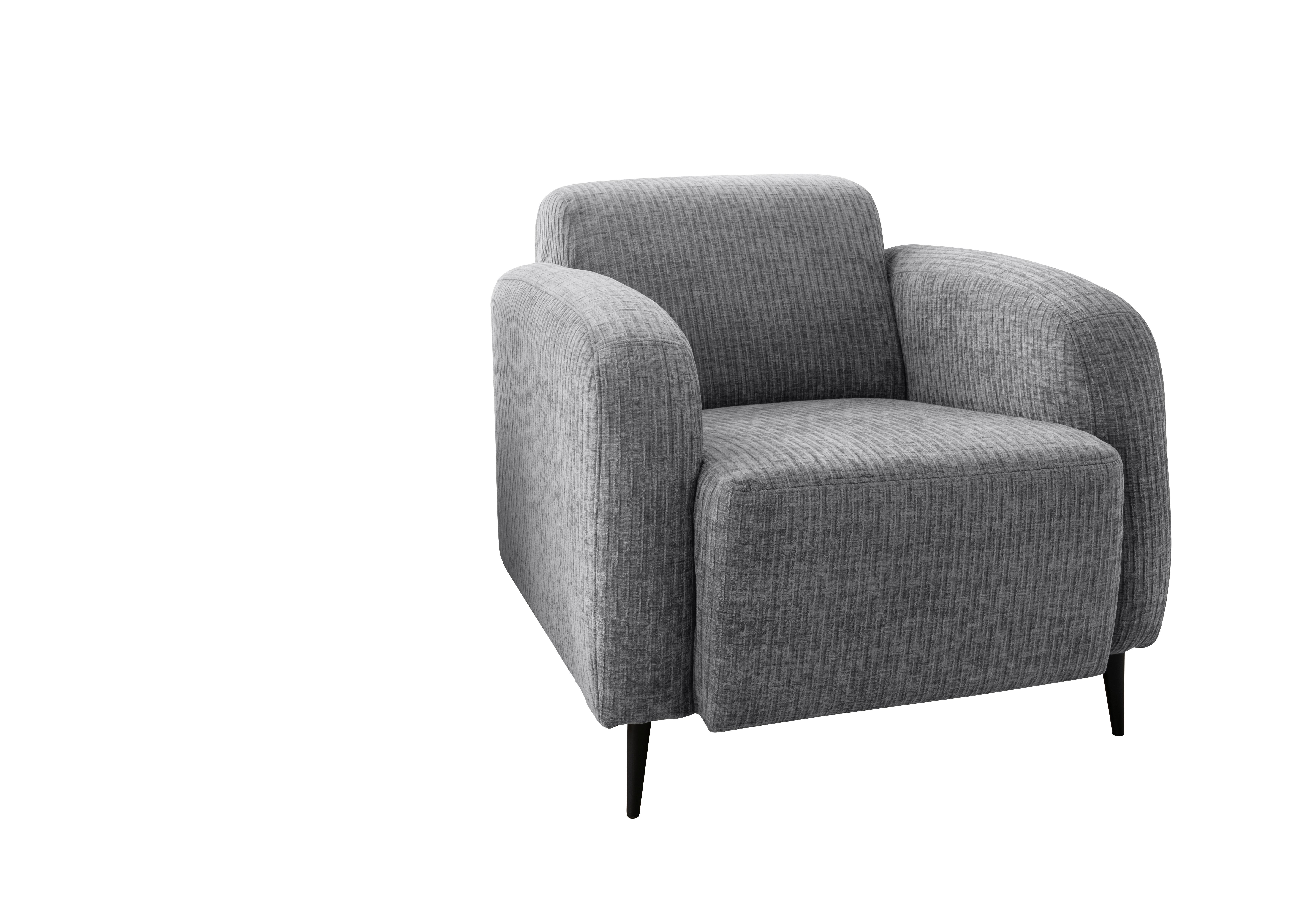 Sessel Marone Grau B: 85cm - Schwarz/Grau, MODERN, Textil (85/76/90cm) - Livetastic