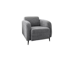 Sessel Marone Grau B: 85cm - Schwarz/Grau, MODERN, Textil (85/76/90cm) - Livetastic