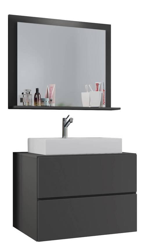Badmöbel-set 3-tlg. Lendas B: 80 Cm Anthrazit