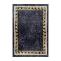 Flachwebteppich Fiesta - Goldfarben/Schwarz, Design, Textil (80/150cm) - Novel