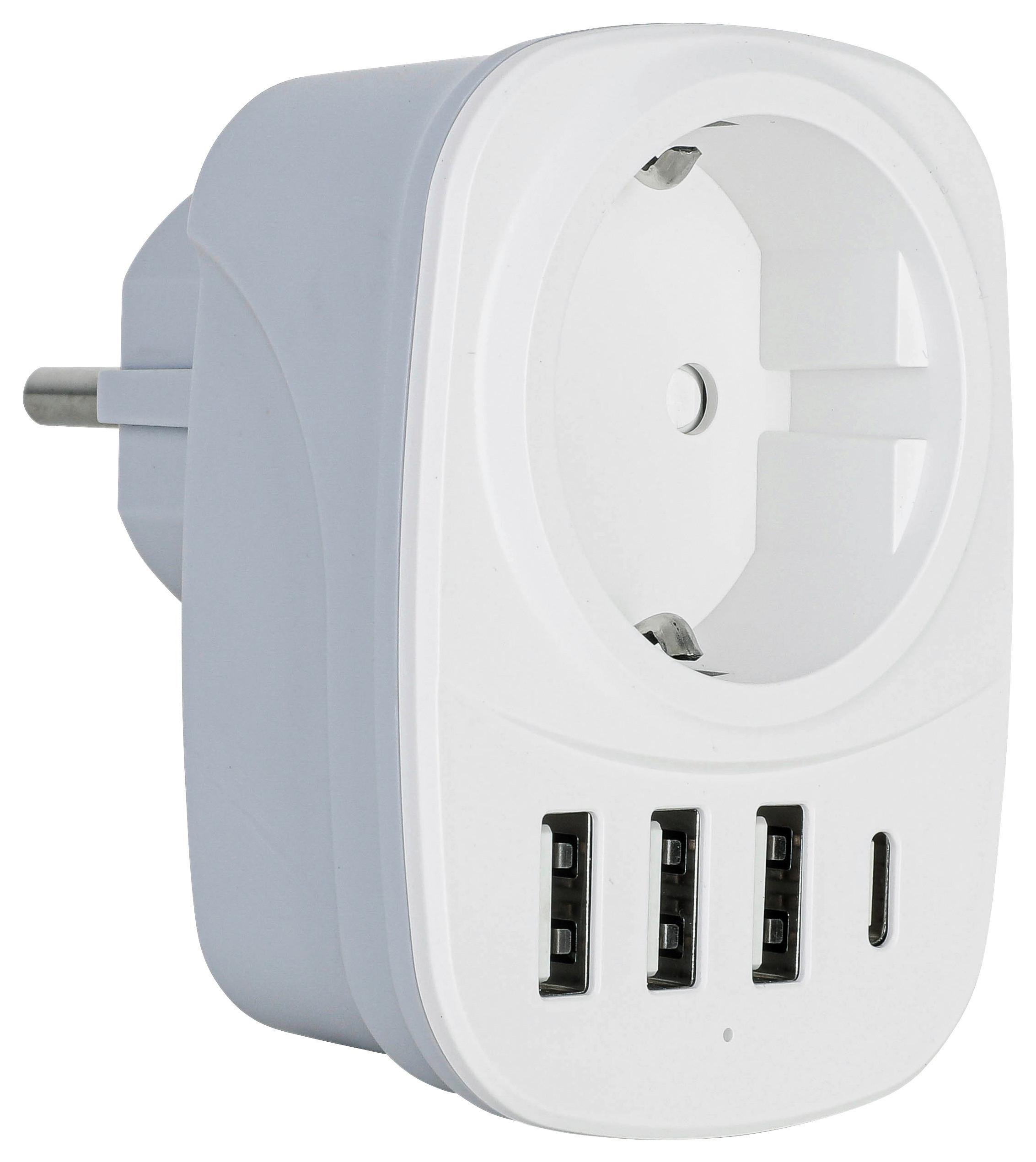 ROZBOČOVACÍ ADAPTÉR DO ZÁSUVK ALRO - biela, Konventionell, kov/plast (8/6/8cm) - Mömax