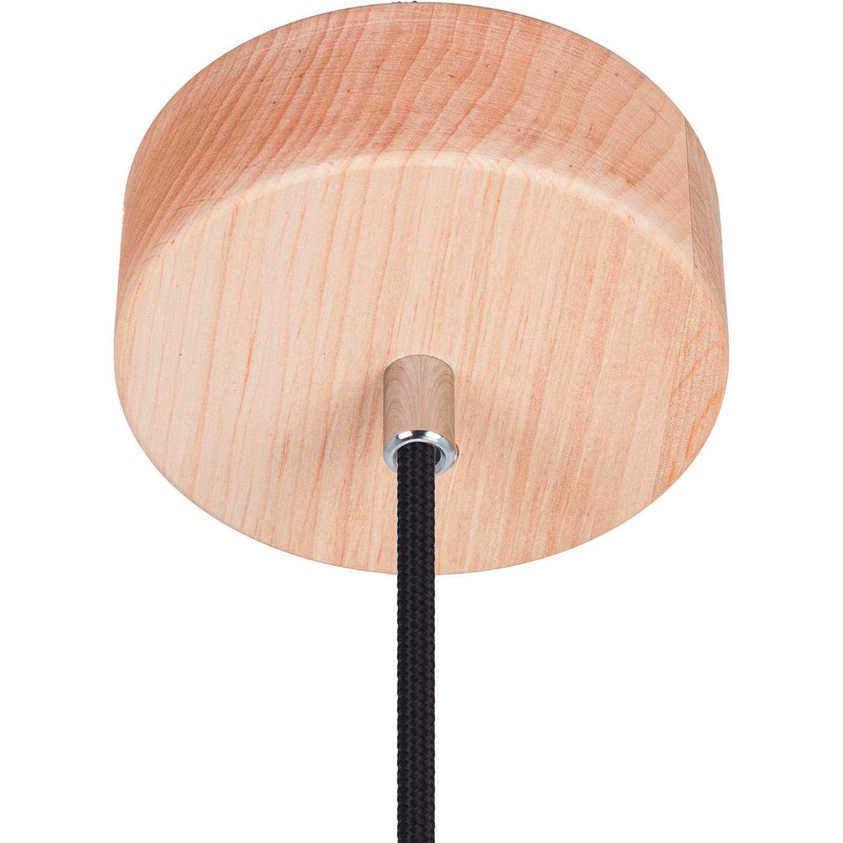 Hängeleuchte 8510151 Vegas - Erlefarben/Schwarz, Natur, Holz (10/90-140cm)