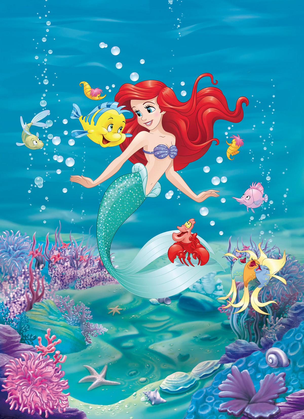 Fototapete Ariel - Design, Papier (184/254cm) - Disney