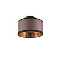 Deckenleuchte R61552041 Davos - Taupe/Goldfarben, Design, Textil/Metall (30/22cm)