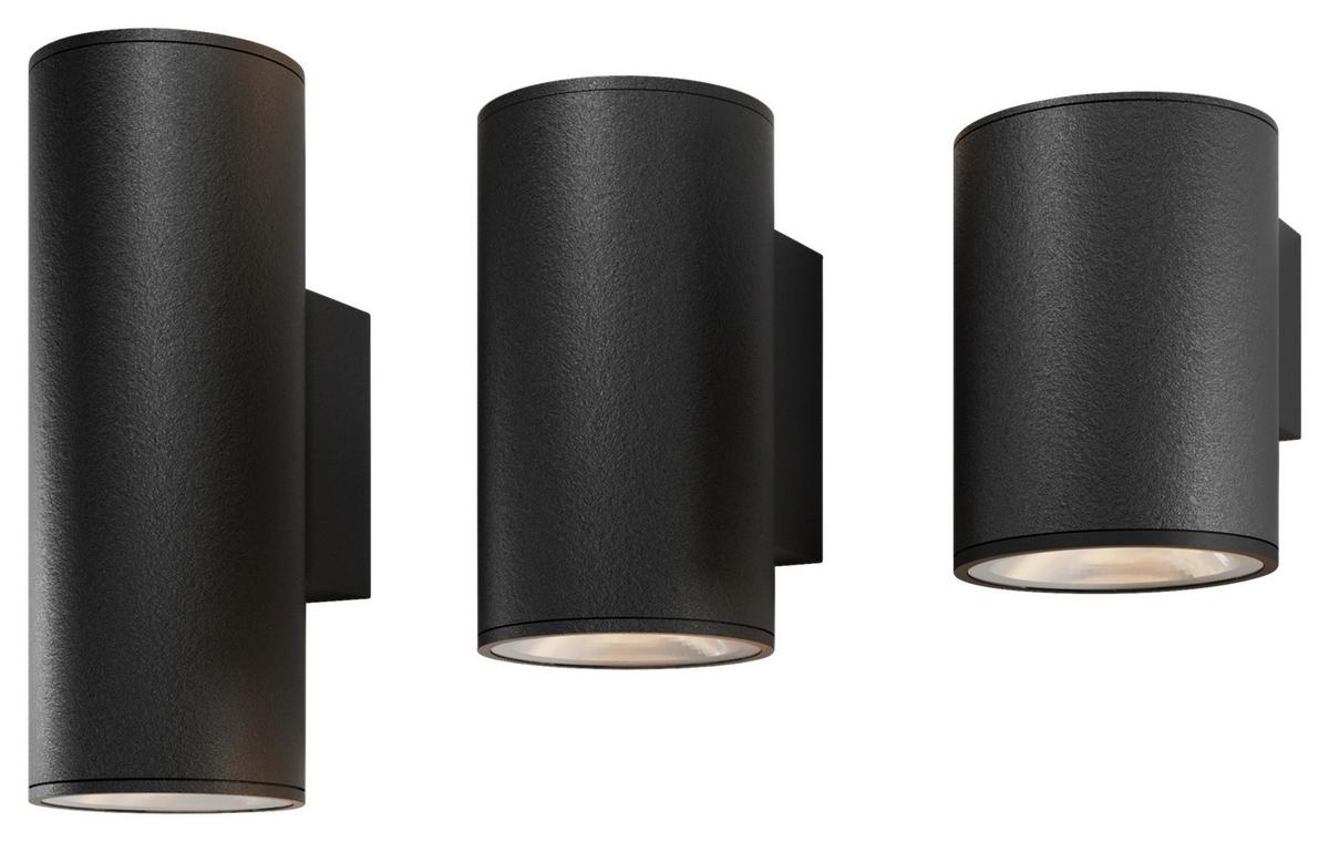 Außenwandleuchte Shim - Graphitfarben, Basics, Glas/Metall (11,7/12/9cm) - MAYTONI