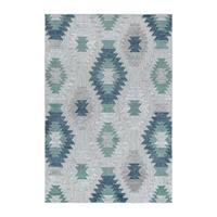 Flachwebteppich Bahama - Blau, Design, Textil (200/290cm) - Novel
