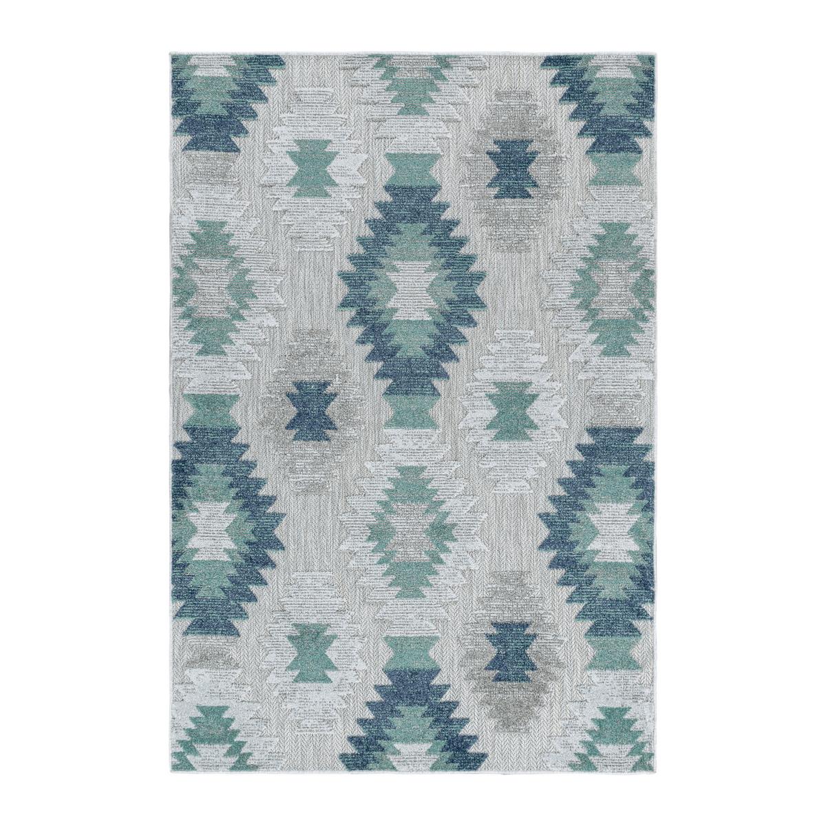 Flachwebteppich Bahama - Blau, Design, Textil (200/290cm) - Novel