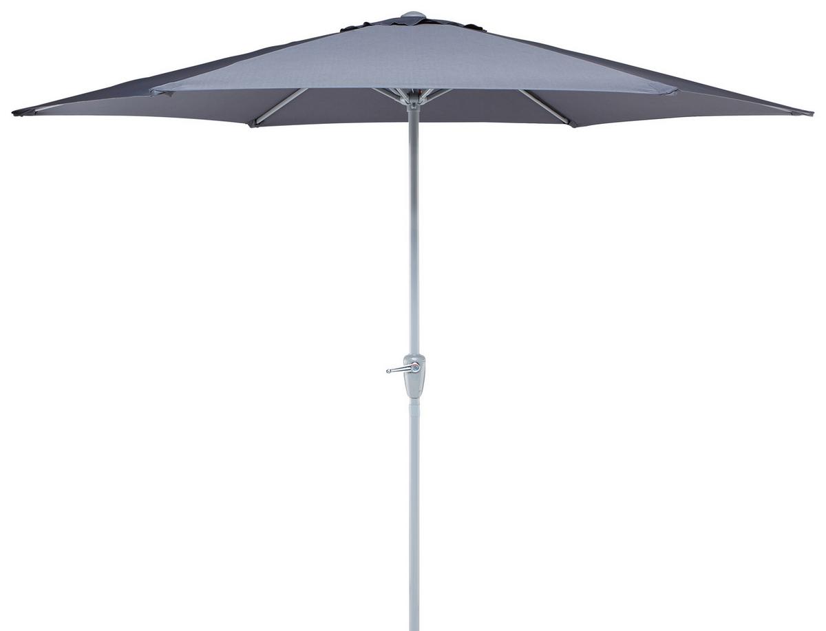 SLNEČNÍK AKANE - antracitová/strieborná, kov/textil (270/245cm) - Mömax