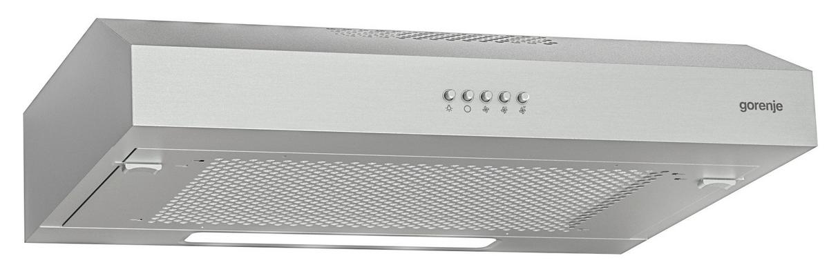 Unterbauhaube Edelstahl B: 59,6 Cm Led - Silberfarben, Basics, Metall (59,6/12,5/46,8cm) - Gorenje