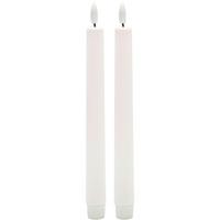 Dlhá sviečka RINA - biela, plast/prírodné materiály (2,2/22cm) - Mömax