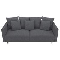 3-Sitzer-Sofa Mit Schlaffunktion Sofia B: 223 cm - Dunkelgrau, Design, Textil (223/96/95cm) - MID.YOU