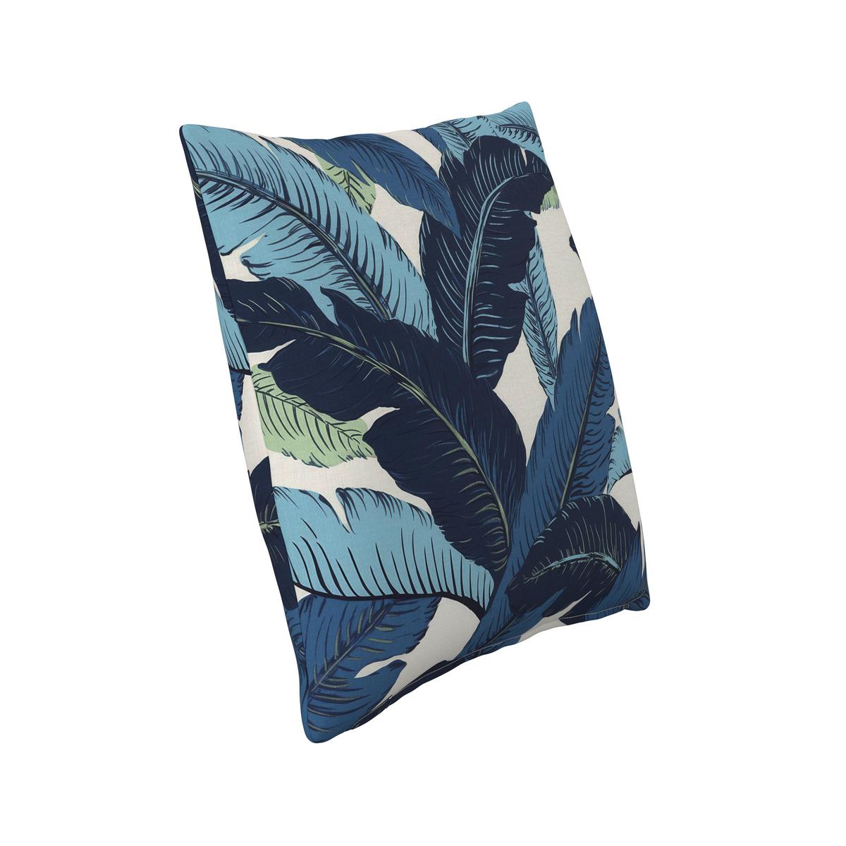 VENKOVNÍ POLŠTÁŘ LUISA - bílá/modrá, Moderní, textil (45/45/10cm) - Bessagi Garden