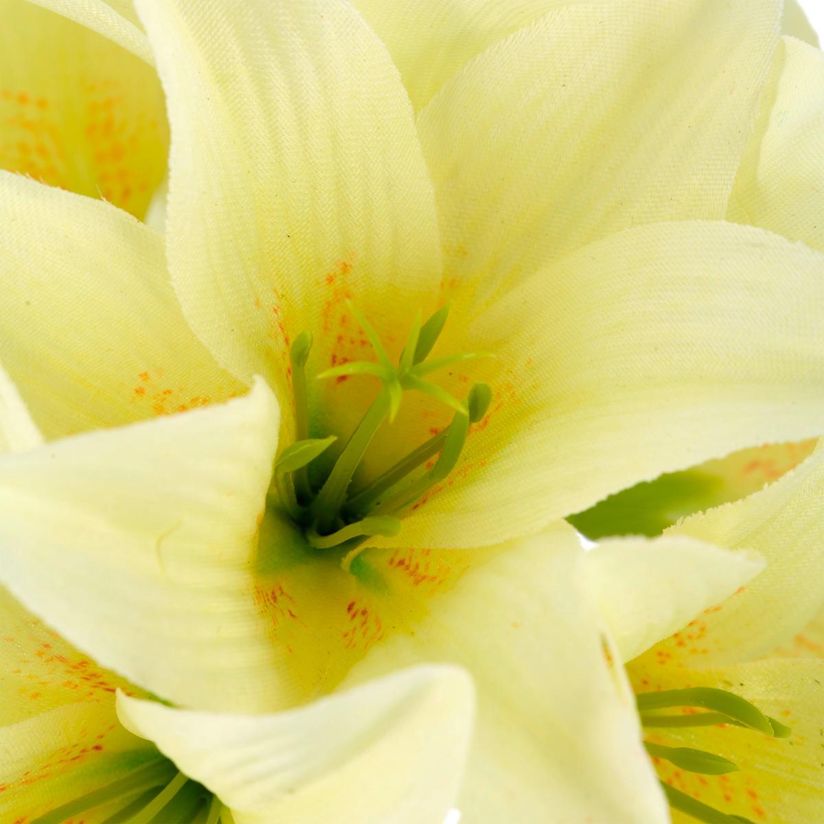 Umelý kvet ľalia LILIE I -PAZ- - zelená/svetložltá, Basics, kov/textil (78cm) - Mömax