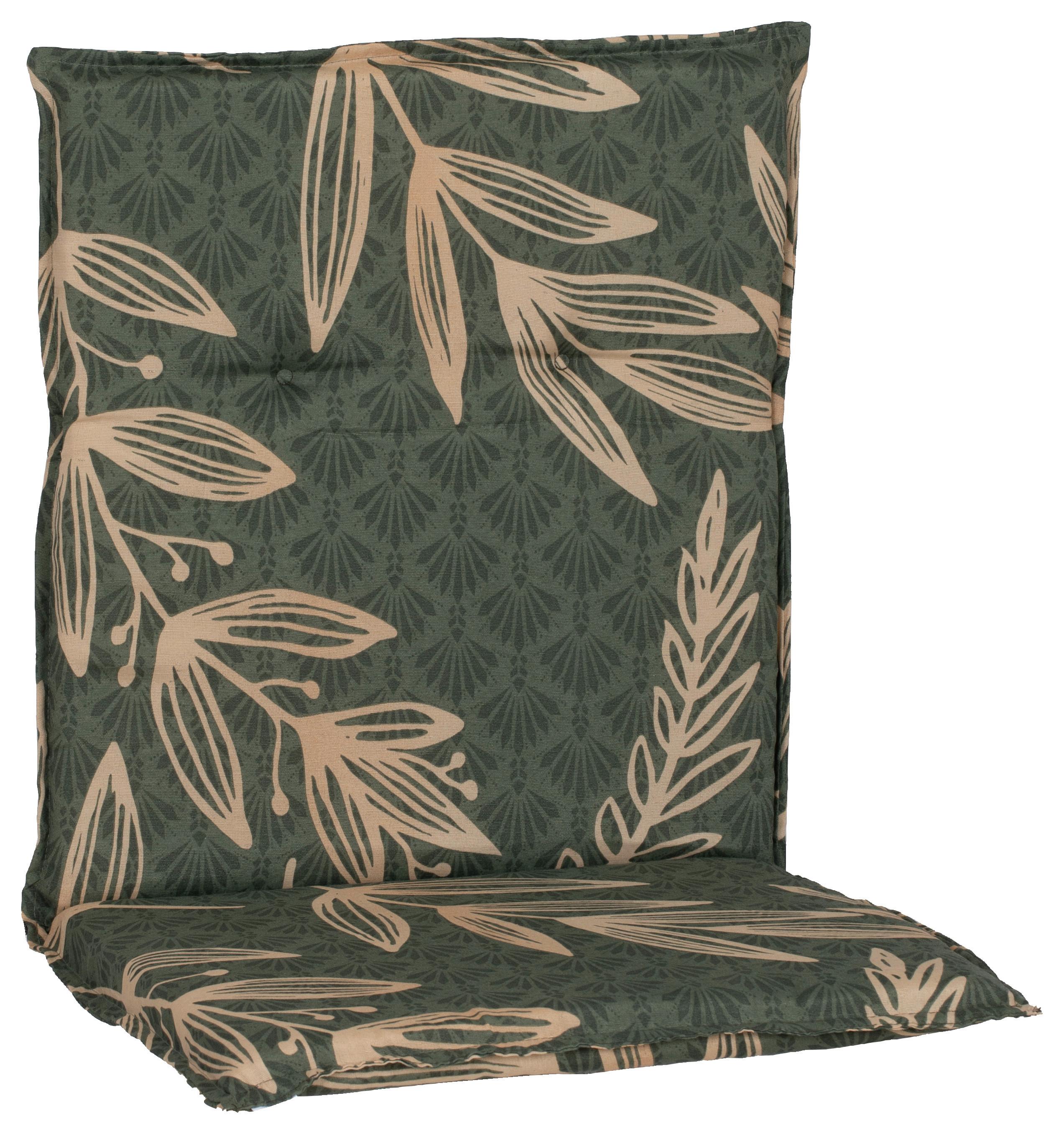 SESSELAUFLAGE GENF - Grün, Basics, Textil (100/48/5cm)