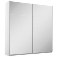 Schwebetürenschrank Subito - Silberfarben/Weiß, MODERN, Holzwerkstoff (181/197/61cm) - Rauch Möbel