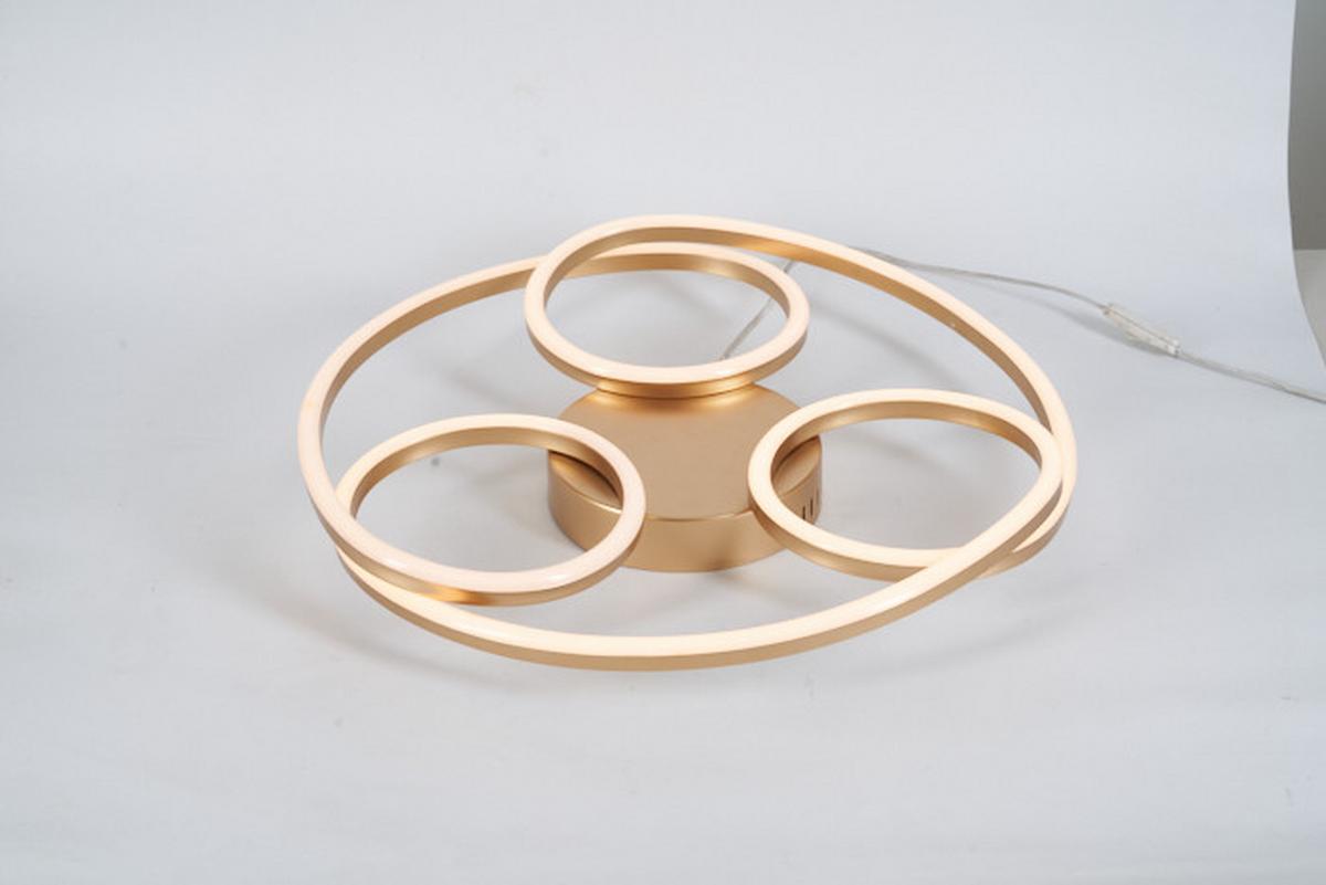 Led-deckenleuchte Darlin - Champagner, Basics, Kunststoff/Metall (51/8cm) - Luca Bessoni