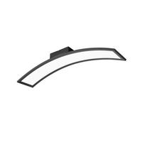 LED-DECKENLEUCHTE 2600Lm, 3000K - Schwarz, MODERN, Metall (76,5/15/13,5cm)