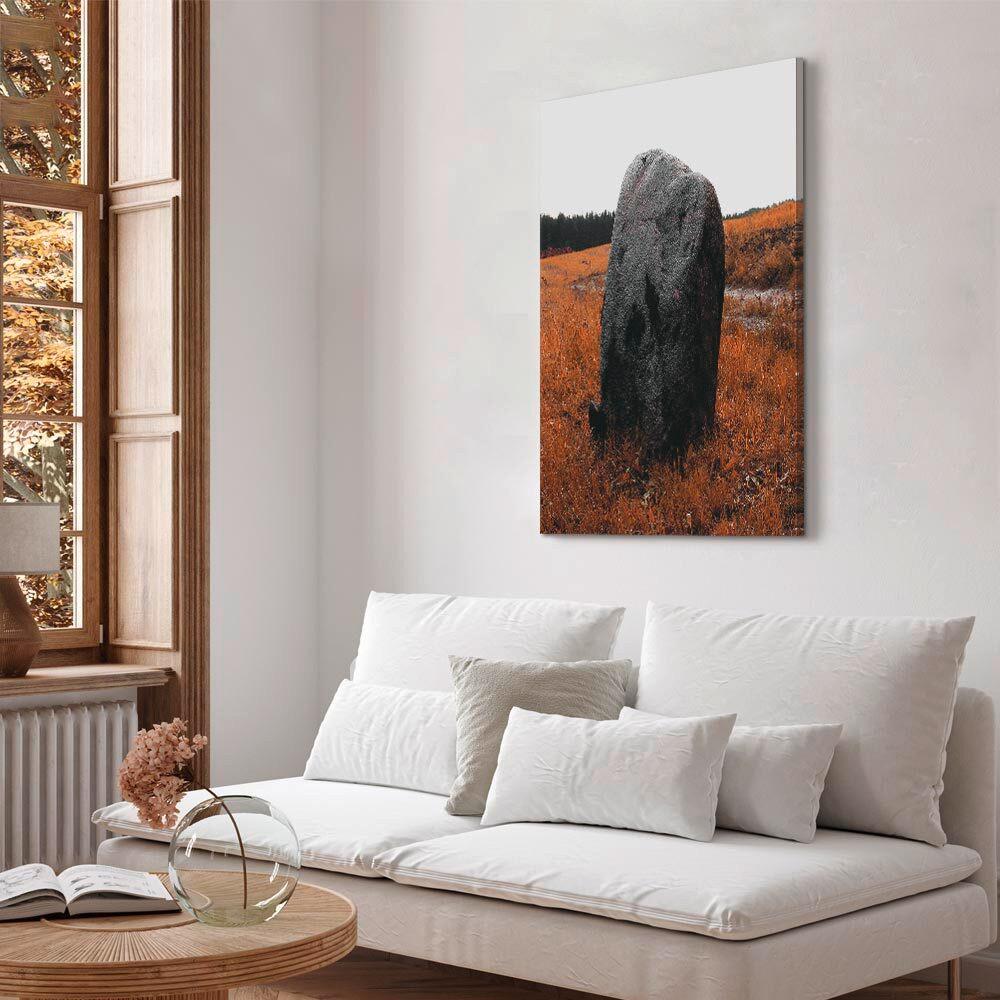 Leinwandbild Braun Grau B: 40 Cm - Braun/Grau, Basics, Holzwerkstoff/Textil (40/60/1,2cm) - artgeist