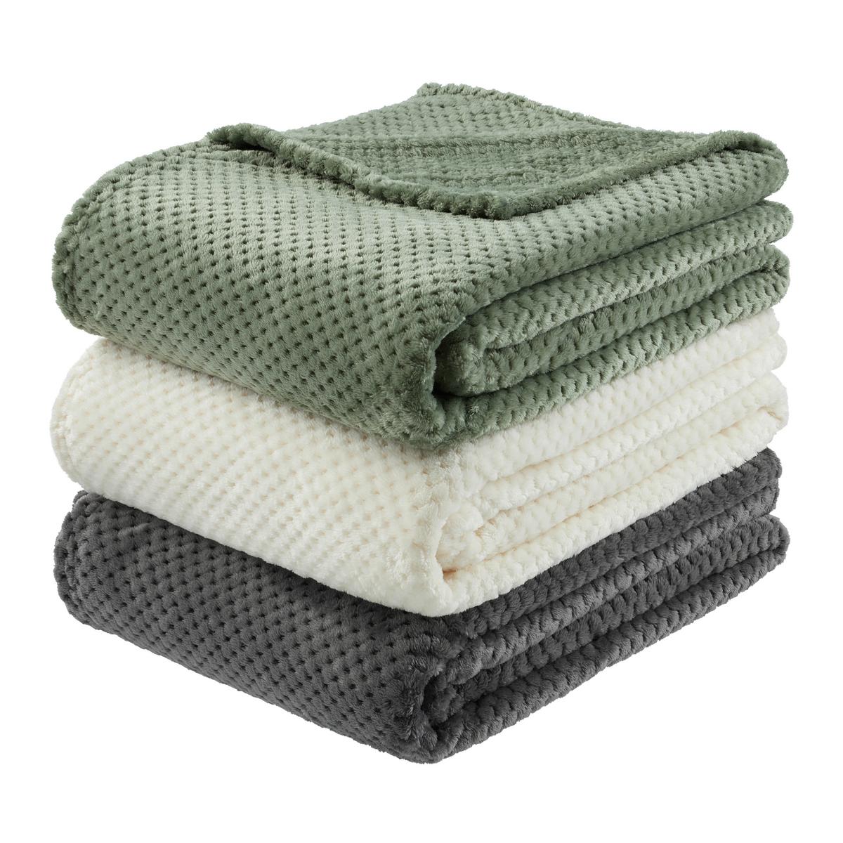 MÄKKÁ DEKA LARS - sivá, Konventionell, textil (140/180cm) - Mömax