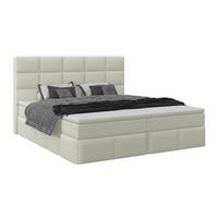 Polsterbett Alba Boucle Champagner, 160x200 cm - Champagner/Schwarz, Trend, Textil (160/200cm)