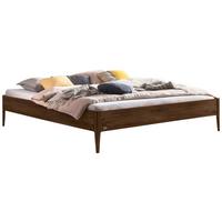 Bett, Pieve Nussbaumfabren 140x200 Cm - Nussbaumfarben, Basics, Holz (140/200cm) - Hasena