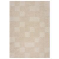 Wollteppich Checkerboard Beige B: 200 cm - Beige, Basics, Textil (200/290cm)