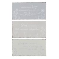 Dekoschild 2034441 Sanela - Hellrosa/Hellgelb, Basics, Metall (40/20/0,5cm)