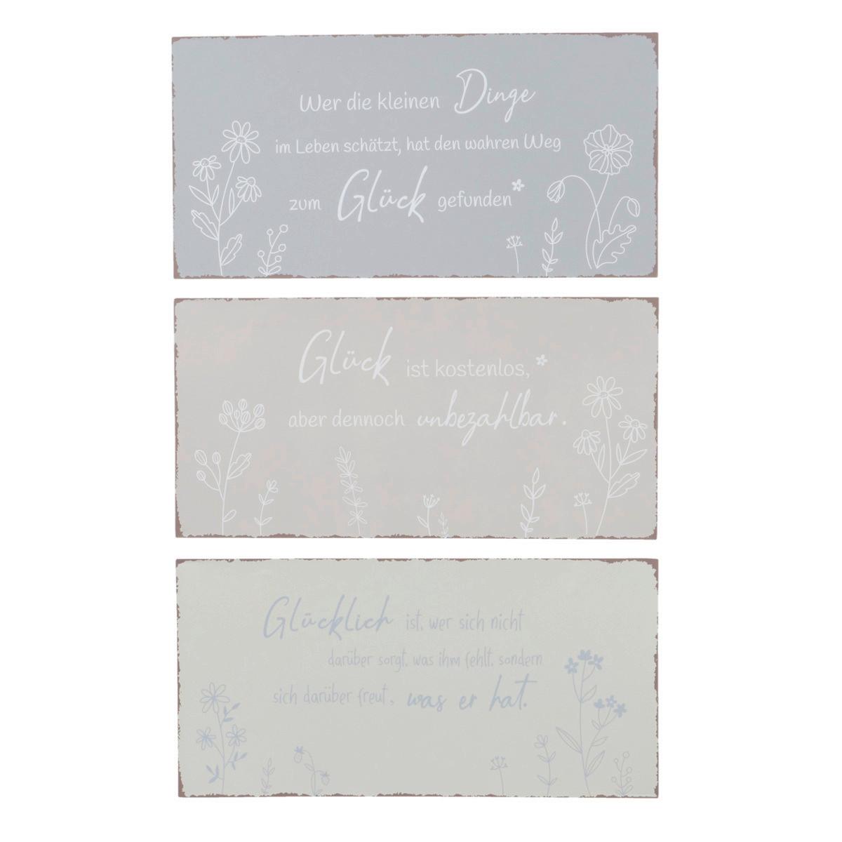 Dekoschild 2034441 Sanela - Hellrosa/Hellgelb, Basics, Metall (40/20/0,5cm)