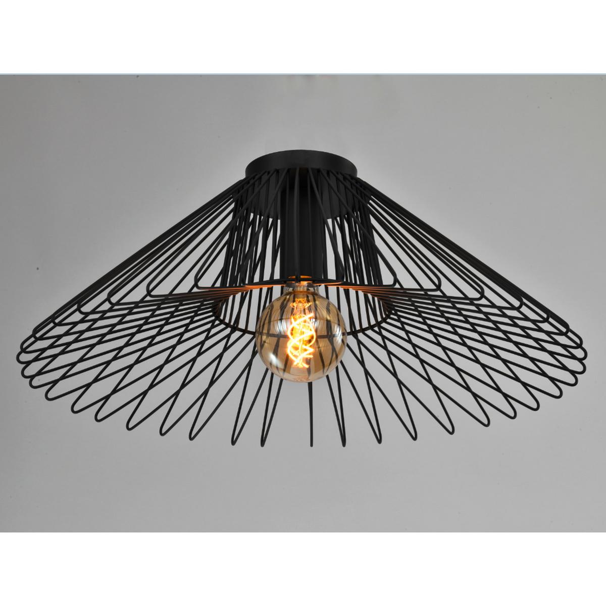 Deckenleuchte 5069/plg - Schwarz, KONVENTIONELL, Metall (60/22cm)