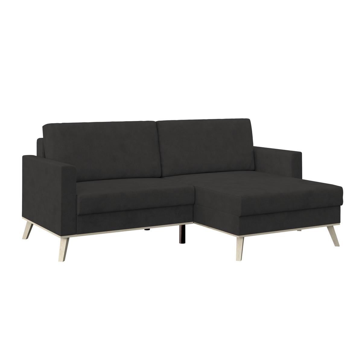 Ecksofa Carini - Eichefarben/Creme, Basics, Textil (222/152cm)
