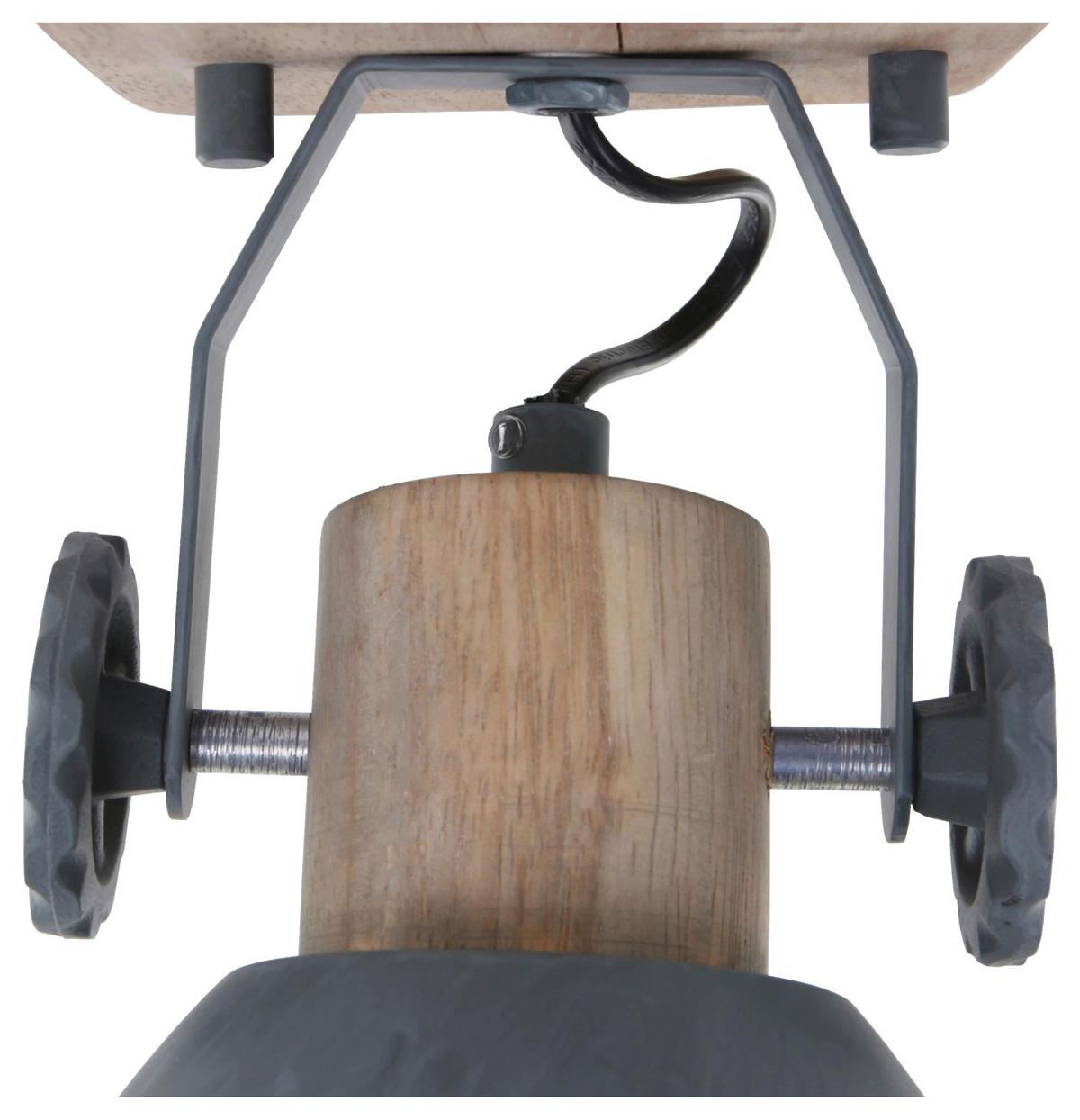 Deckenspots Gearwood - Anthrazit/Kupferfarben, Trend, Holz/Metall (59/19/23cm)
