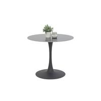 ESSTISCH PAOLA II T - Anthrazit/Schwarz, MODERN, Stein/Metall (90/75/90cm) - P & B