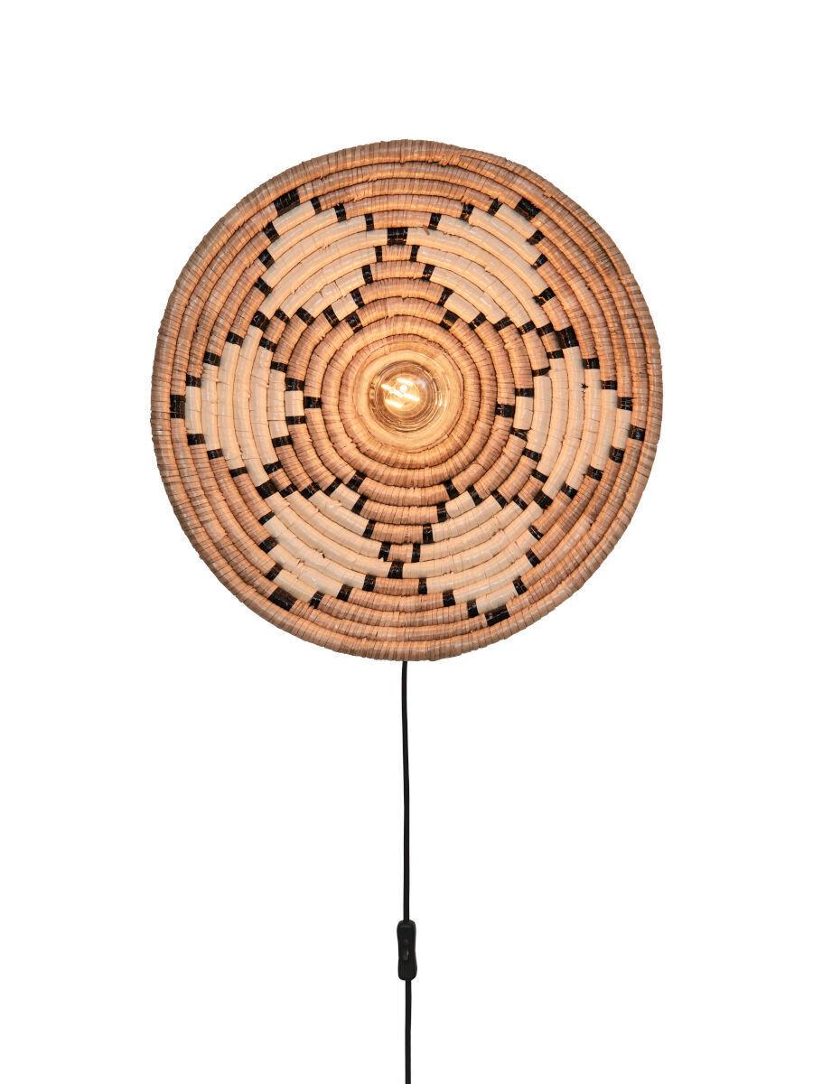 Wandleuchte Andros - Naturfarben/Weiß, Basics, Naturmaterialien (45/6cm) - Good & Mojo
