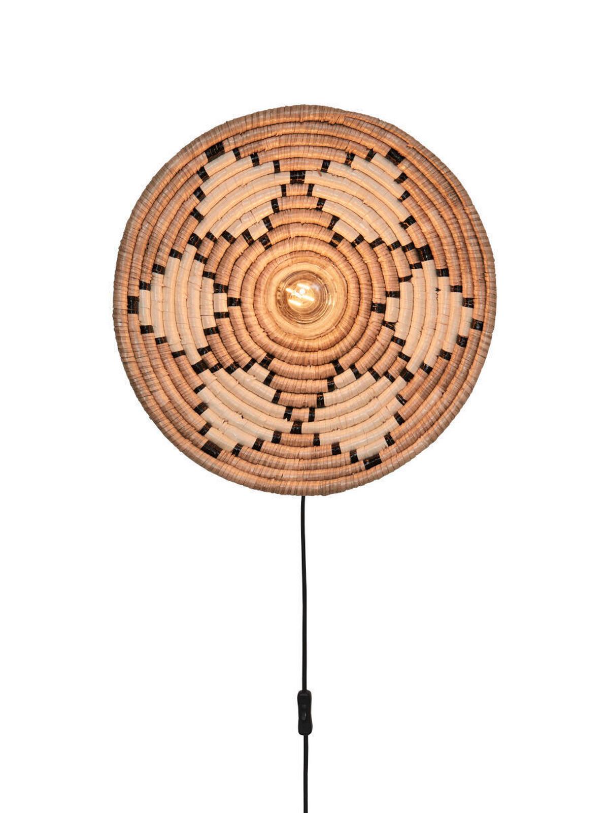 Wandleuchte Andros - Naturfarben/Weiß, Basics, Naturmaterialien (45/6cm) - Good & Mojo