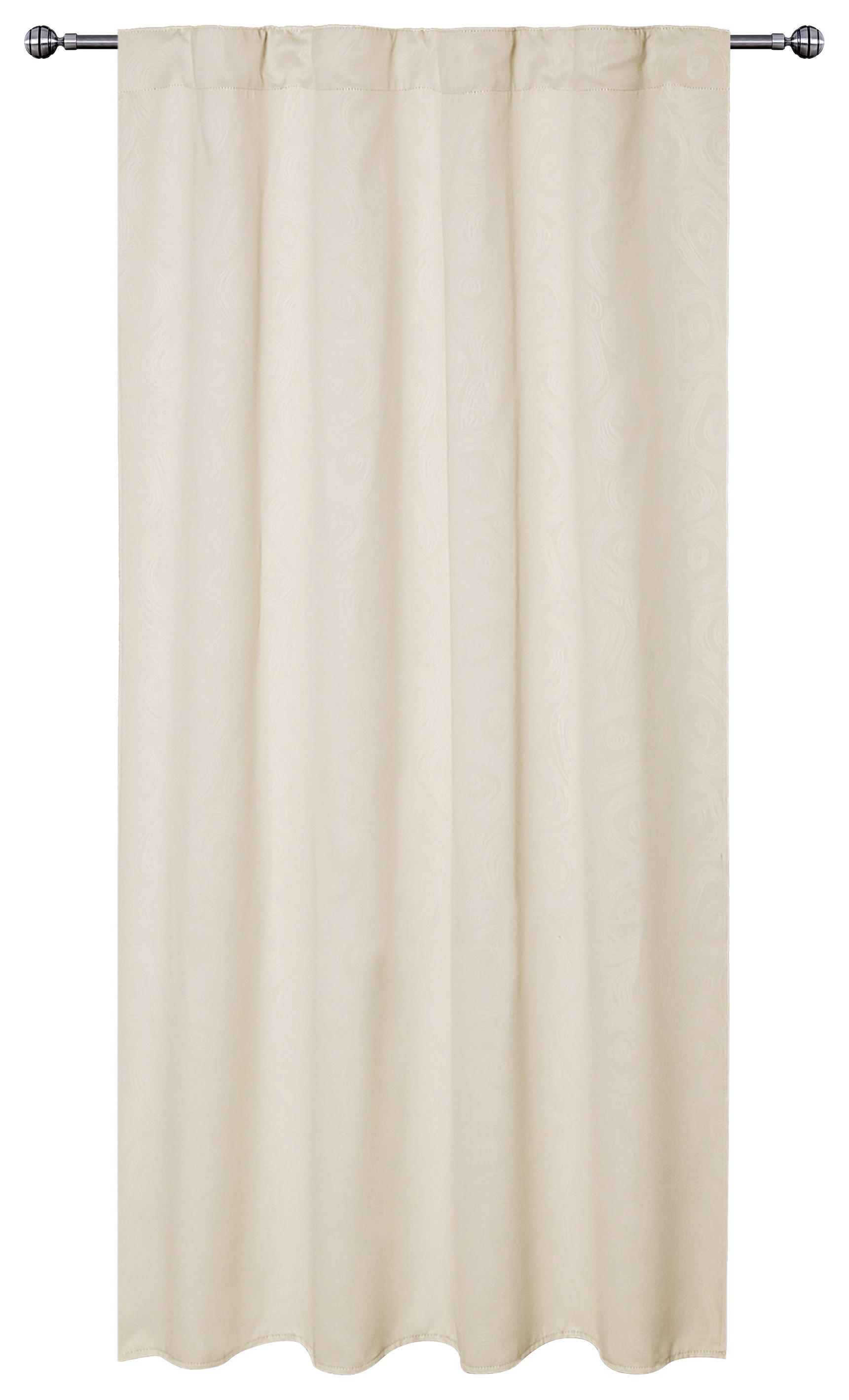VERDUNKELUNGSVORHANG ROMANA - Beige, ROMANTIK / LANDHAUS, Textil (135/175cm) - James Wood