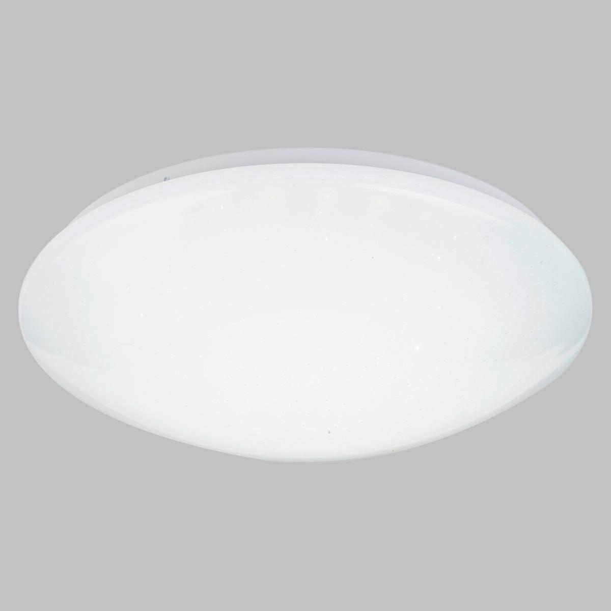 LED-Deckenleuchte Ø 39 cm mit Fernbedienung - Opal/Weiß, Basics, Kunststoff/Metall (39/11cm) - Globo