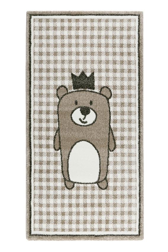 Kinderteppich Bär Taupe/ Beige Henry 80x150 cm - Taupe/Beige, Trend, Textil (80/150cm) - Esprit