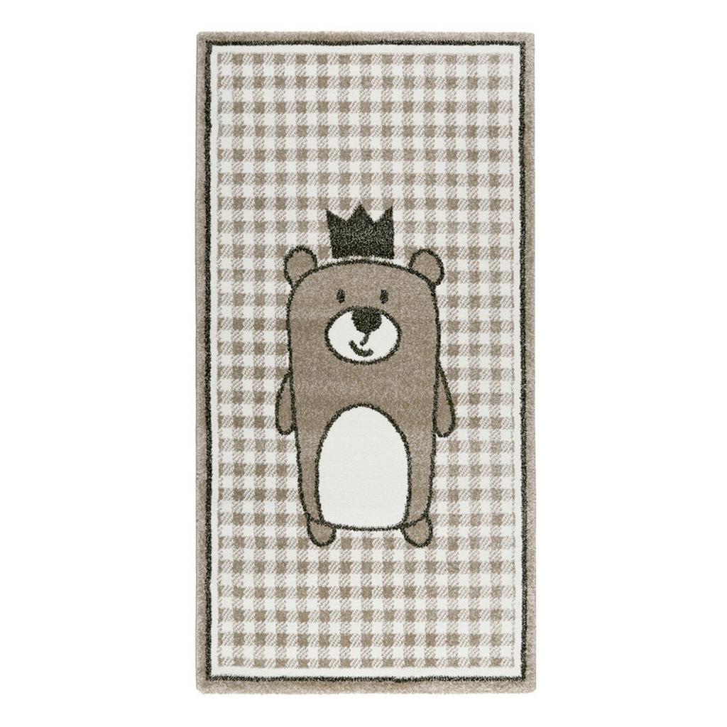 Kinderteppich Bär Taupe/ Beige Henry 80x150 cm