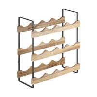 Flaschenregal York Lava - Akaziefarben, Basics, Holz (39/15/36cm) - Metaltex