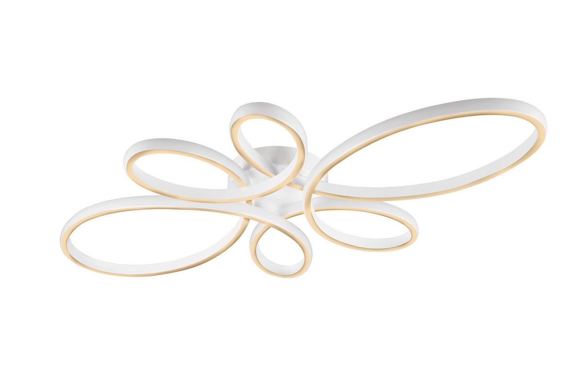 LED-DECKENLEUCHTE 645619131 FLY - Weiß, KONVENTIONELL, Kunststoff/Metall (83/7,5/45,5cm) - Trio Leuchten