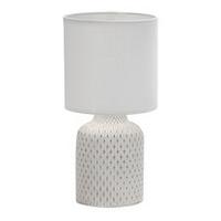 Tischleuchte 41-79848 - Weiß, Basics, Keramik/Textil (15/15/32cm)