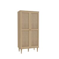 Skriňa Calasetta š: 80 cm - zlatá/farba duba, Natur, kov/drevo (80,1/166,6/41,4cm)