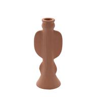 Stojan na svíčky Line, V: 20cm - terracotta, keramika (8/7,8/20cm) - Modern Living