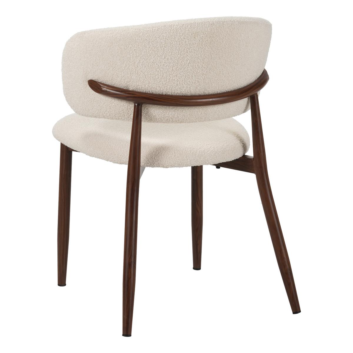 STUHL-SET YUKa Elfenbein B: 54cm - Elfenbein, MODERN, Textil/Metall (54/79/54cm) - Livetastic