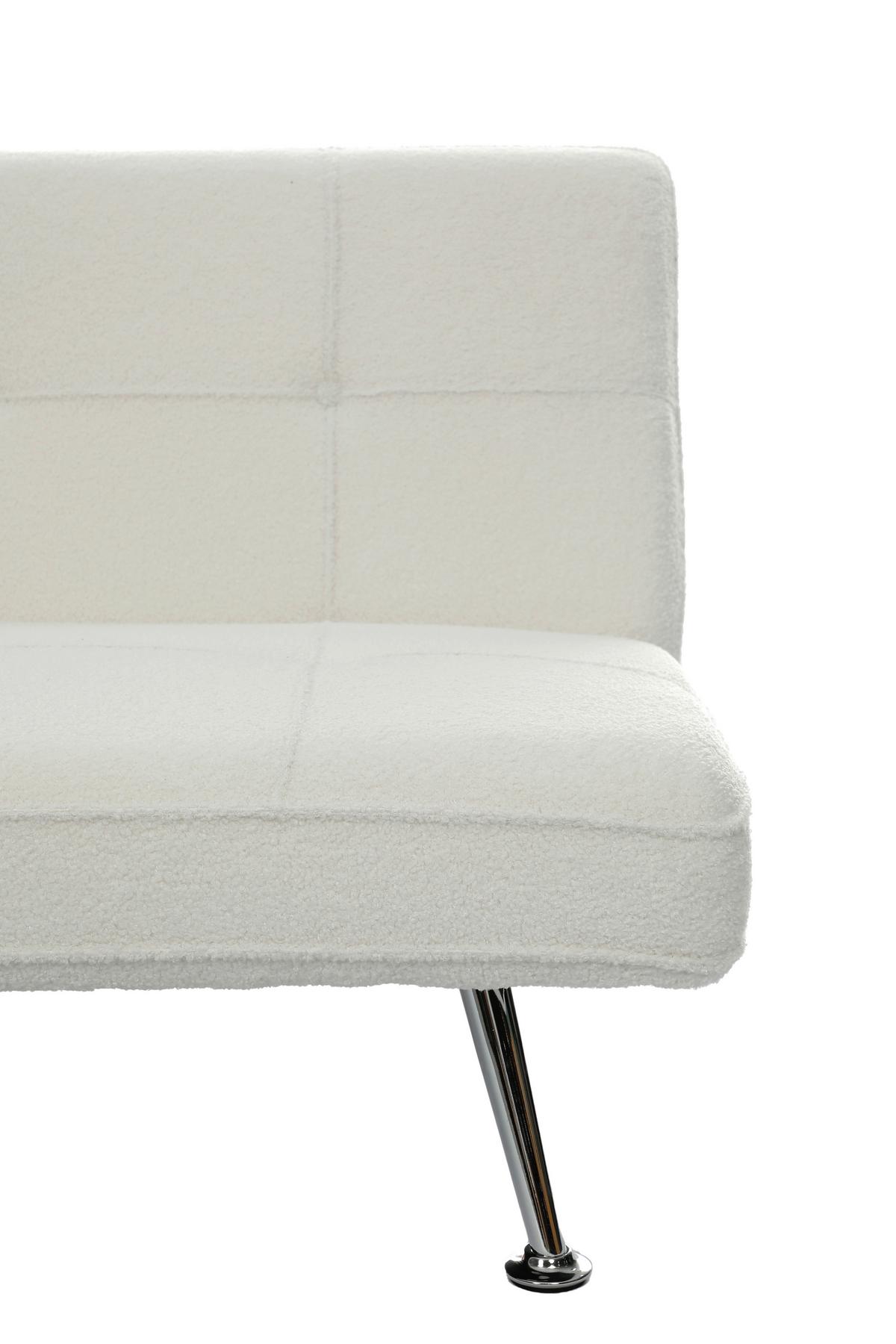 Kanapéágy Billund - fehér, Basics, textil/fa (179/75/90cm) - Livetastic