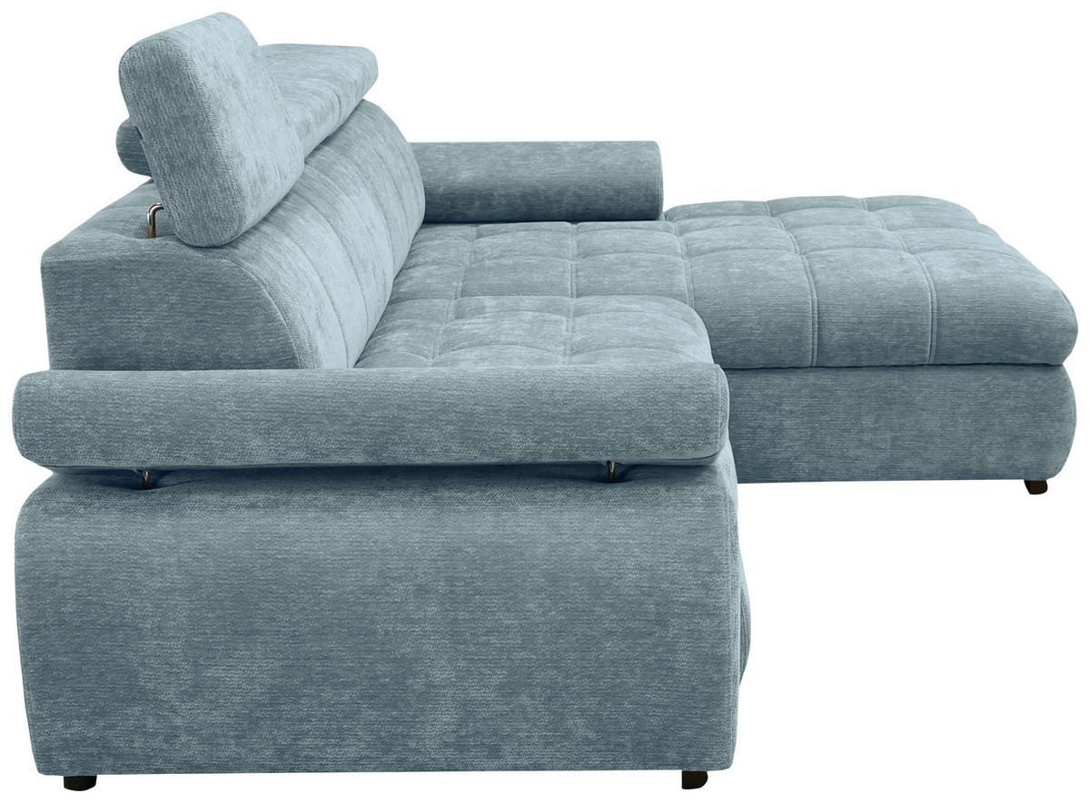 Rohová sedačka VEGAS, pravá, mátově zelená žinylka - černá/mátově zelená, Design, dřevo/textil (294/173cm)