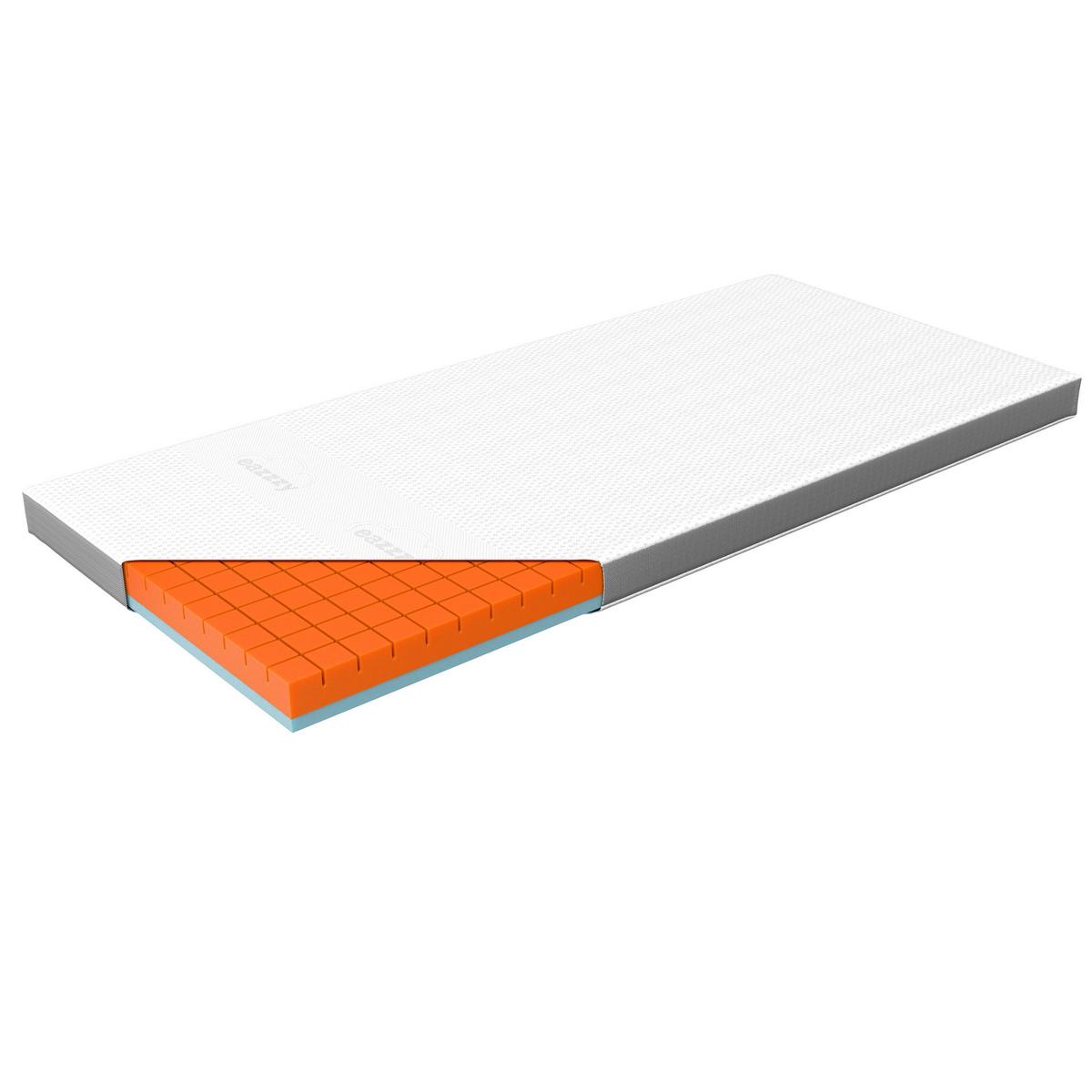 Eazzzy Topper Premium Cube Weiß LF: 90x200cm - Weiß, Basics, Kunststoff (90/200cm) - Genius