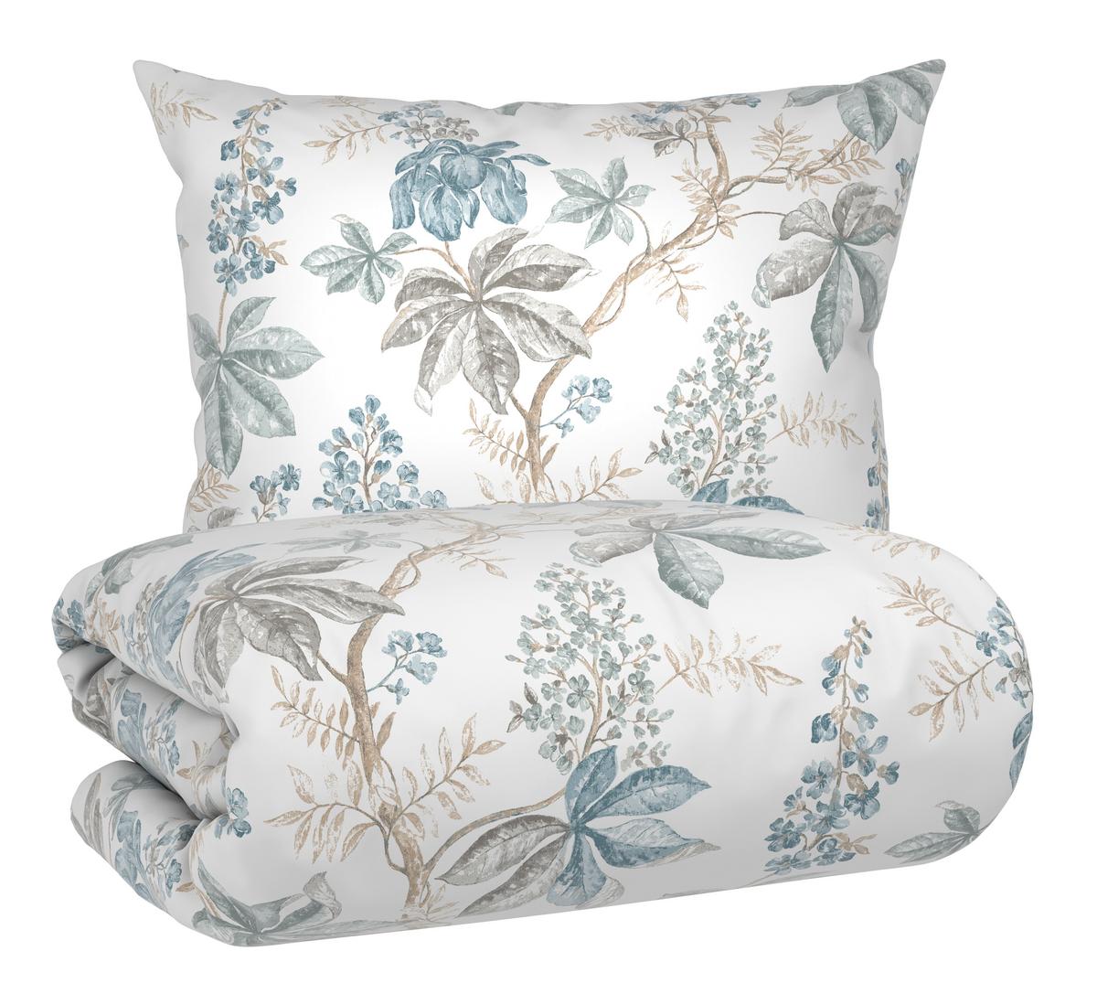 POVLEČENÍ FRANKY WENDE - šedá/bílá, Romantický / Rustikální, textil (140/200cm) - Mömax